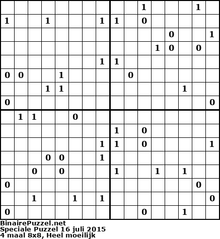Binaire Puzzel