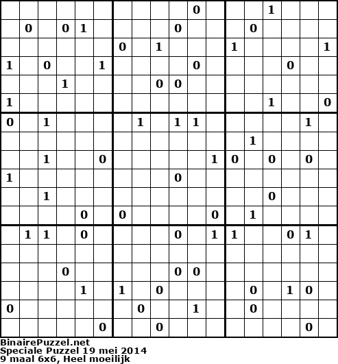 Binaire Puzzel
