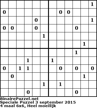 Binaire Puzzel