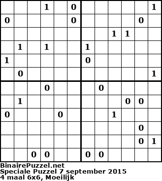 Binaire Puzzel