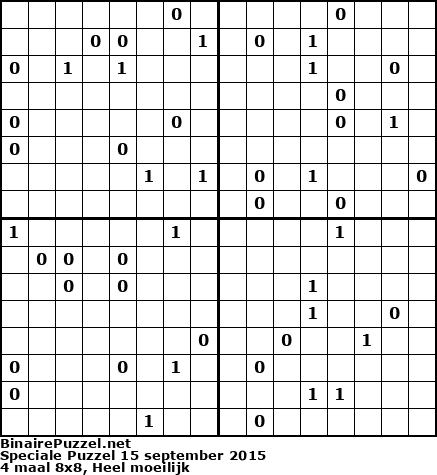Binaire Puzzel