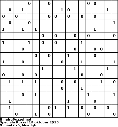 Binaire Puzzel