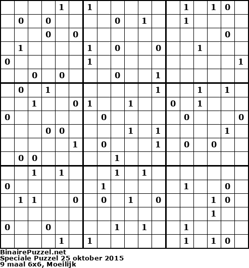 Binaire Puzzel