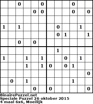 Binaire Puzzel