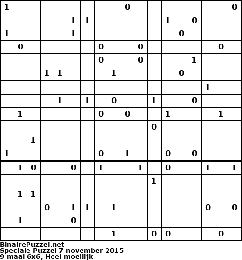 Binaire Puzzel