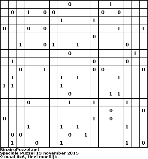 Binaire Puzzel