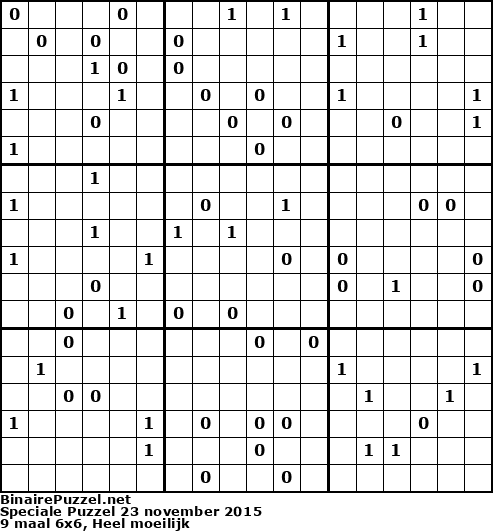 Binaire Puzzel