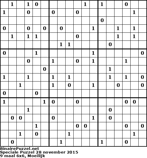 Binaire Puzzel