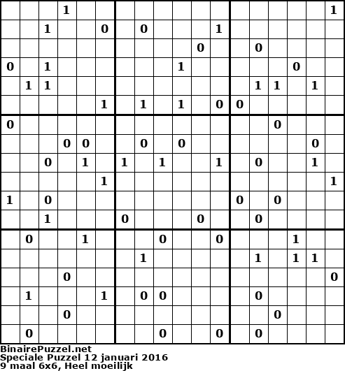 Binaire Puzzel