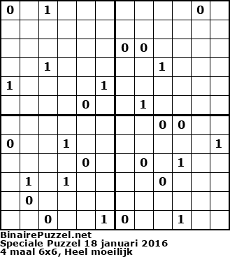 Binaire Puzzel
