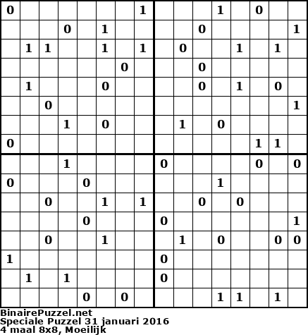 Binaire Puzzel