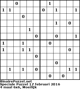 Binaire Puzzel