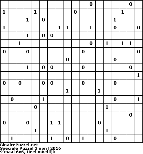 Binaire Puzzel