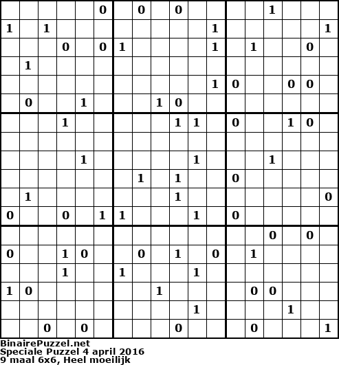 Binaire Puzzel