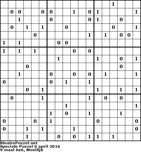 Binaire Puzzel