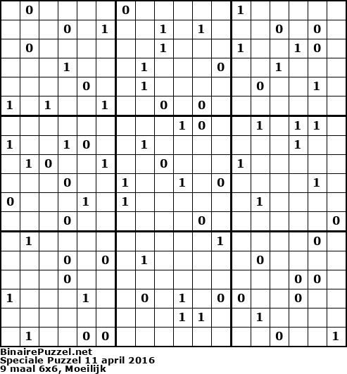 Binaire Puzzel