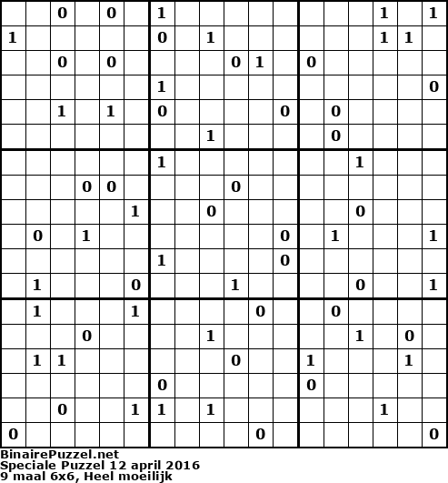 Binaire Puzzel