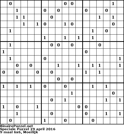 Binaire Puzzel