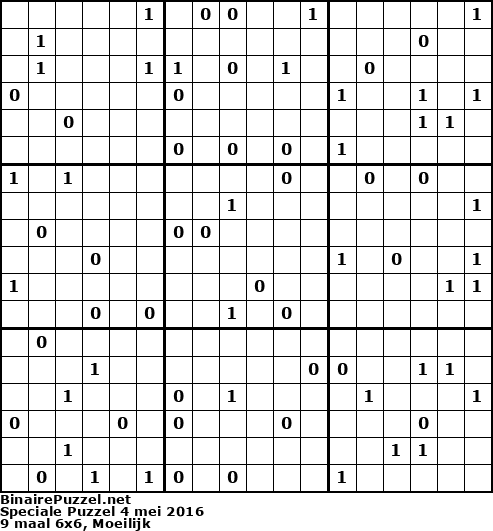 Binaire Puzzel
