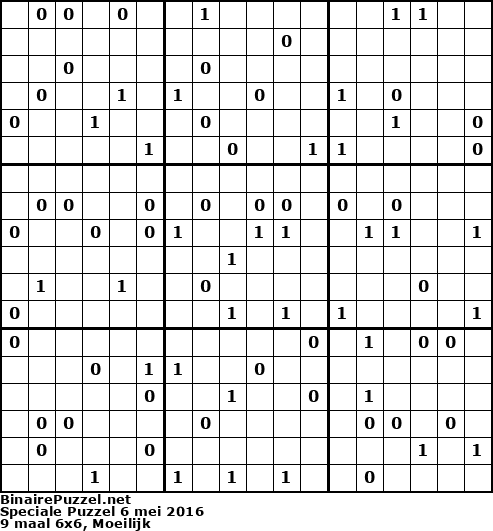 Binaire Puzzel