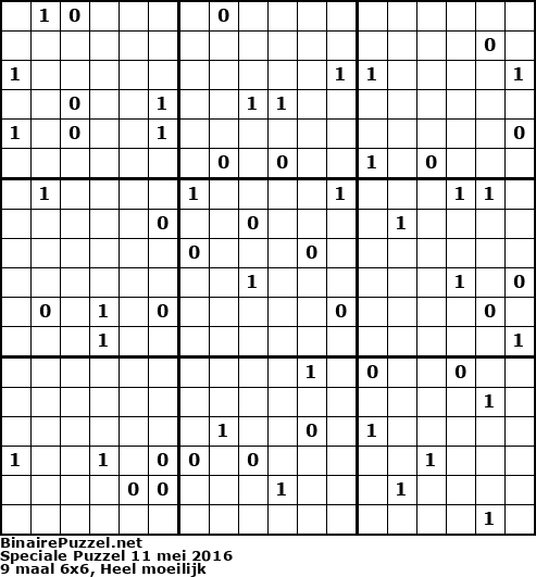 Binaire Puzzel
