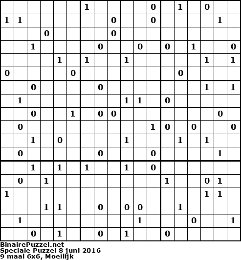 Binaire Puzzel