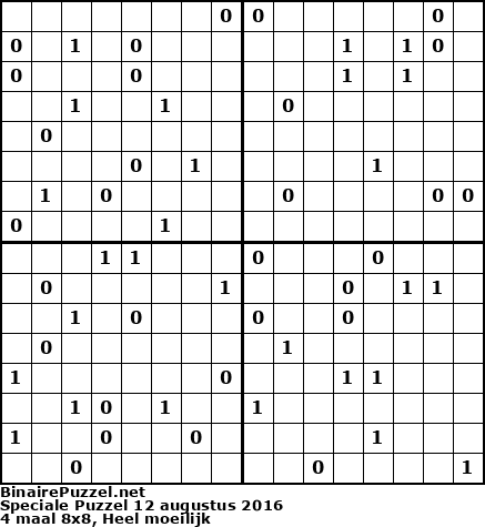 Binaire Puzzel
