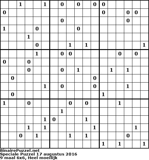 Binaire Puzzel