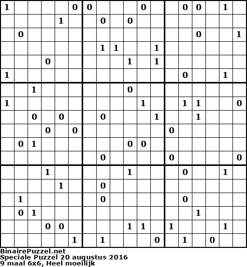 Binaire Puzzel