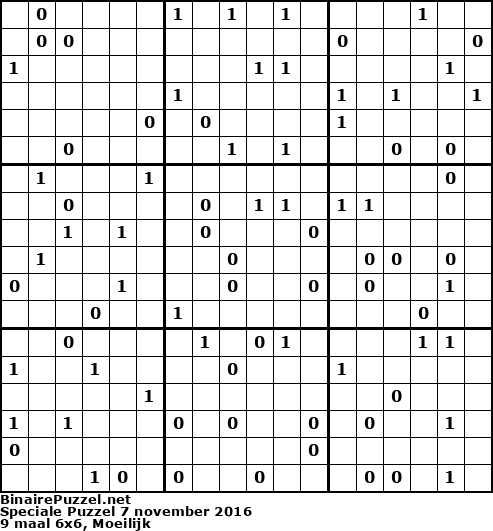 Binaire Puzzel