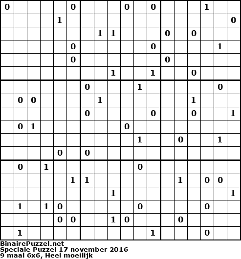 Binaire Puzzel