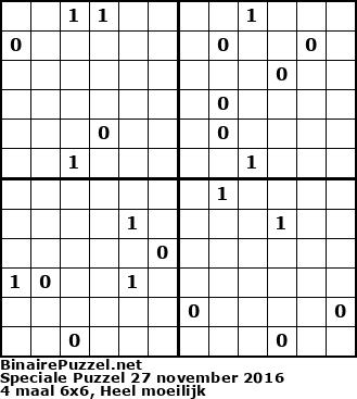 Binaire Puzzel