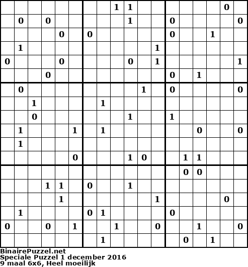 Binaire Puzzel