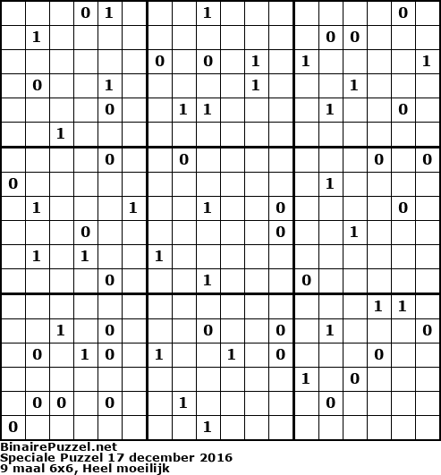 Binaire Puzzel