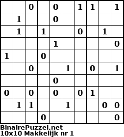 Binaire Puzzel