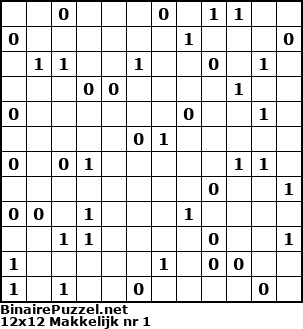 Binaire Puzzel