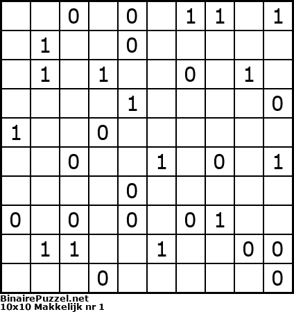 Binaire Puzzel