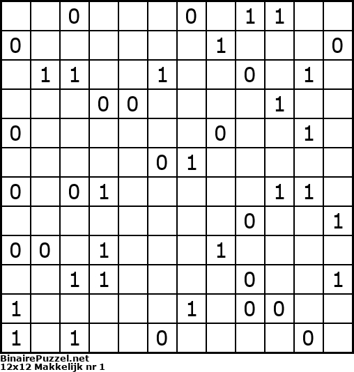Binaire Puzzel