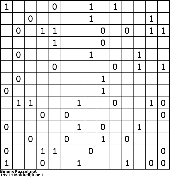 Binaire Puzzel