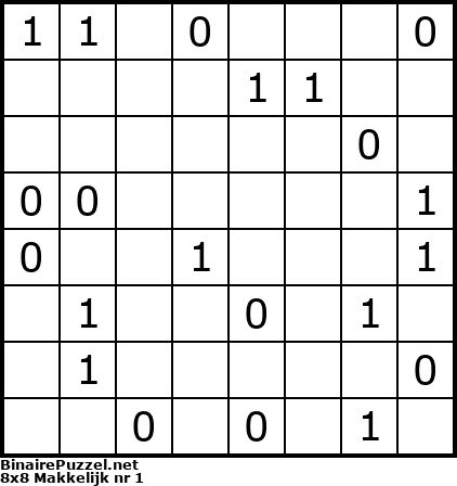 Binaire Puzzel