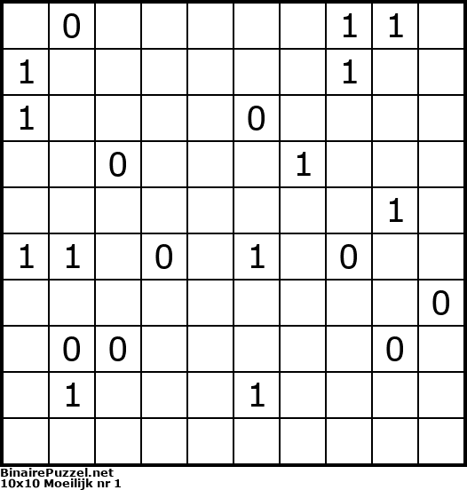 Binaire Puzzel