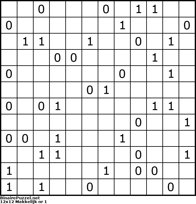 Binaire Puzzel