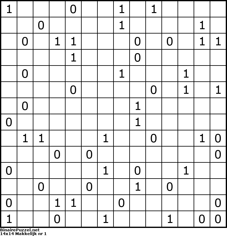 Binaire Puzzel